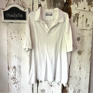 Cutter & Buck Dry Tec Golf Polo White Pima Cotton XL